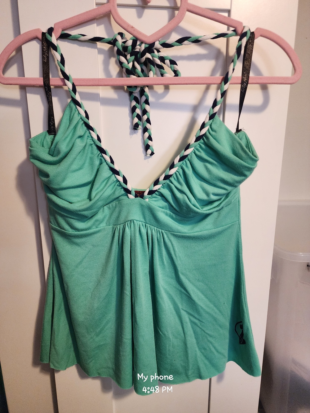 Baby Phat Mint Green Braided Halter Camisole